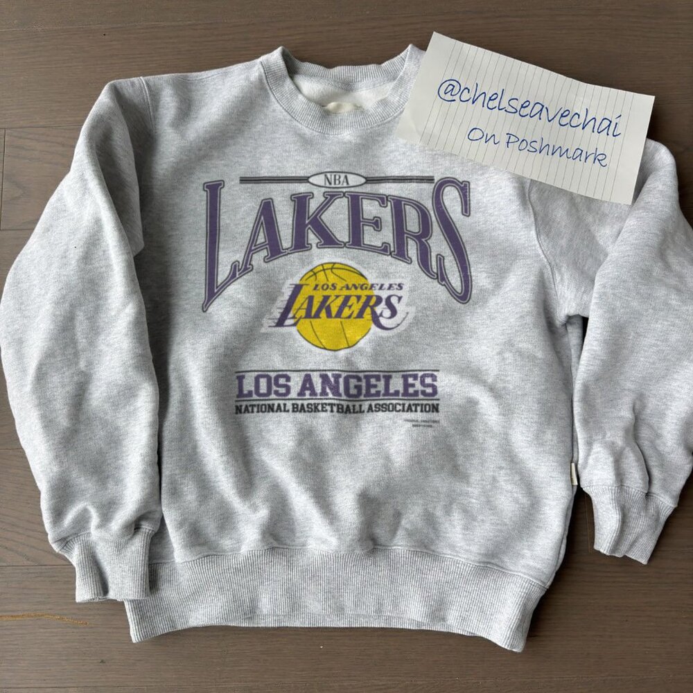 Los Angeles Lakers Gray Crewneck Sweatshirt